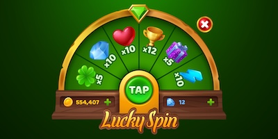 Игра Lucky Tap с колесом удачи и тап-механикой